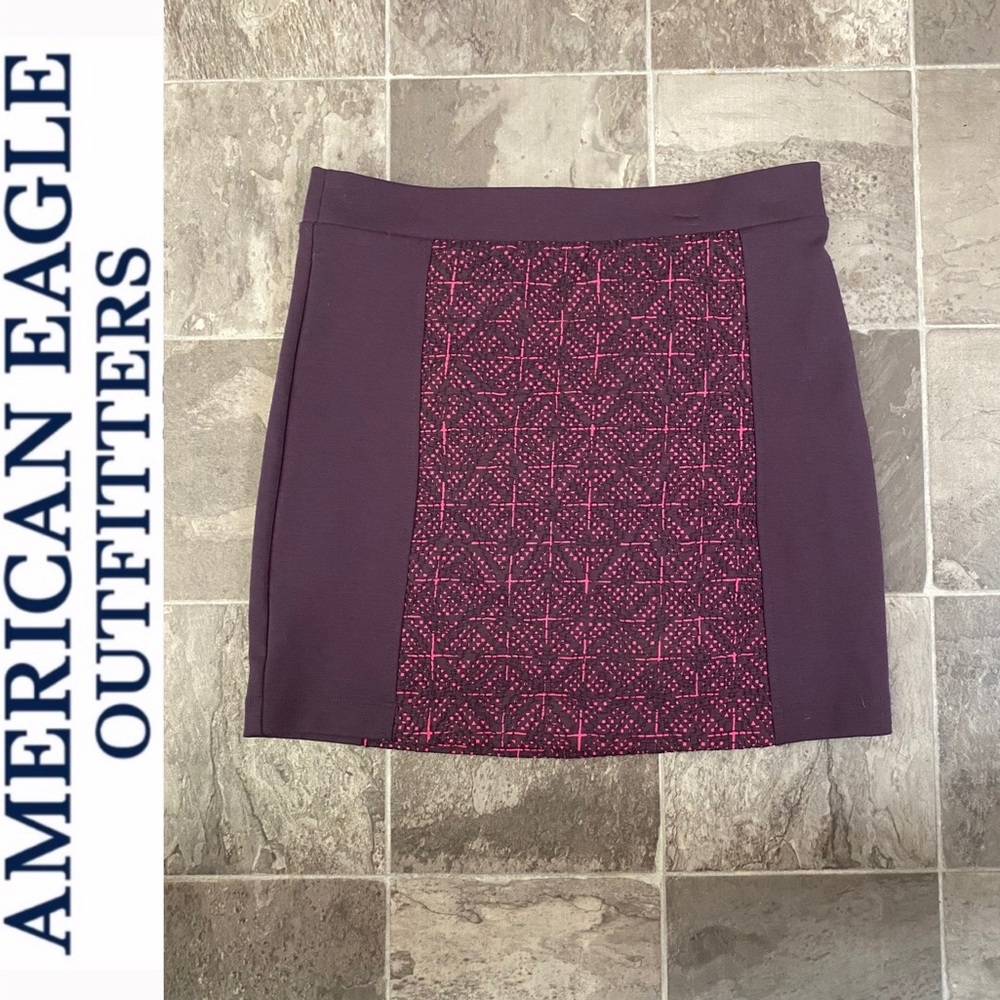 ✨American Eagle Purple & Pink Mini Skirt✨